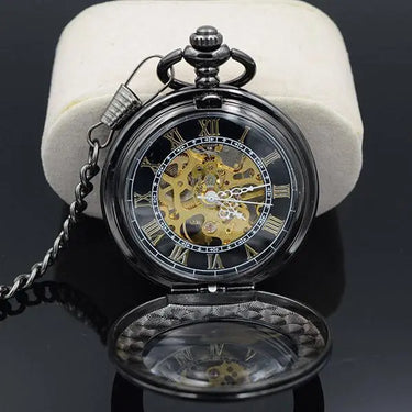 Steampunk Skeleton Mechanical Pocket Watch-Your Soul Place